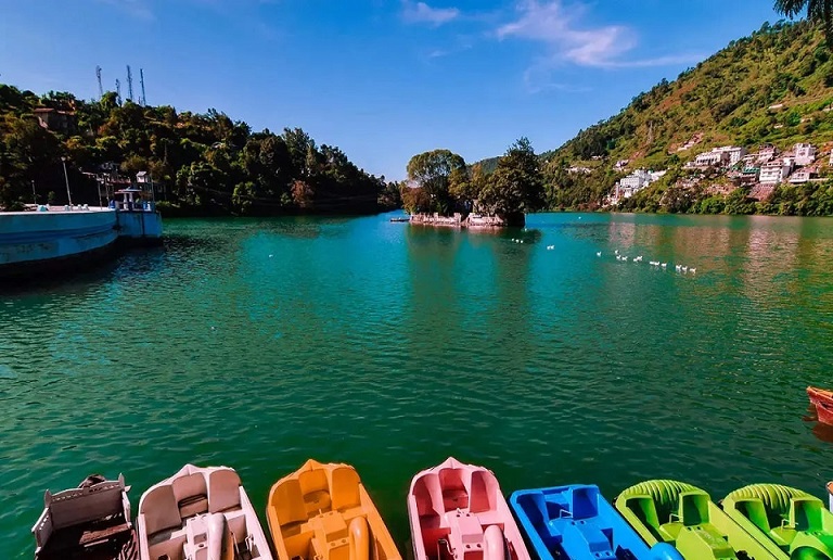 bhimtal Lake of nainital district.