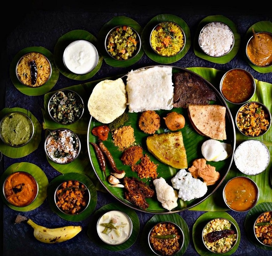 vegetarian thali bf karnataka.