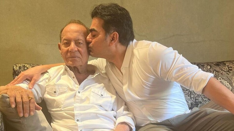 salman khan with father salim khan.