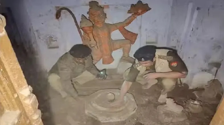 Hanuman temple freed from illegal occupation in Sambhal.