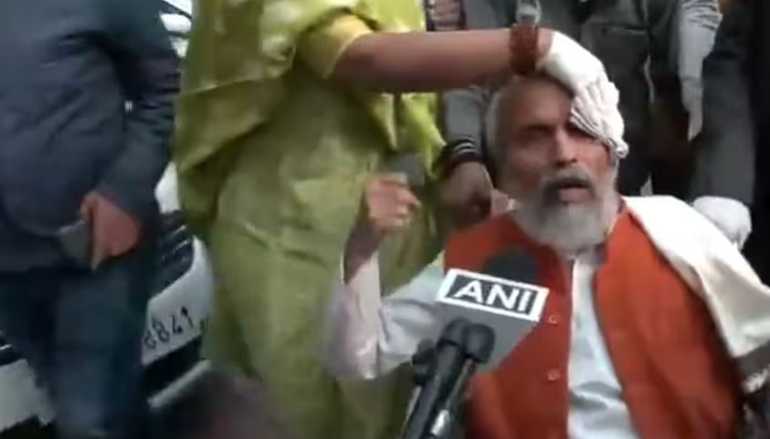 bjp mp pratap sarangi injured after falling from the stairs in parliament.