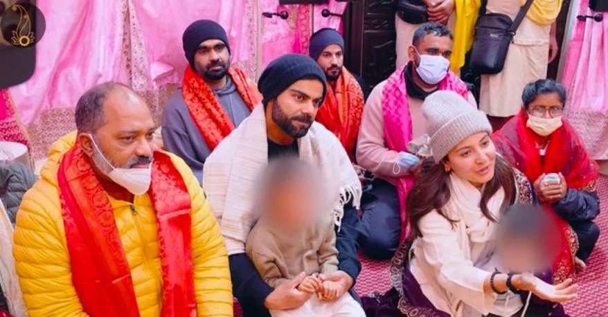 virat-anushka visit vrindavan